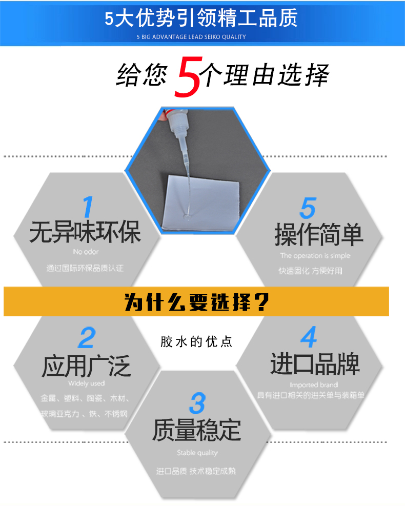 选择快干胶的5个理由